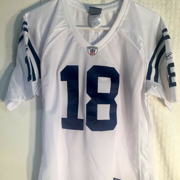 REEBOK INDIANAPOLIS COLTS PAYTON MANNING WOMEN's SEWN PREMIER JERSEY All Sizes - Picture 2 of 4